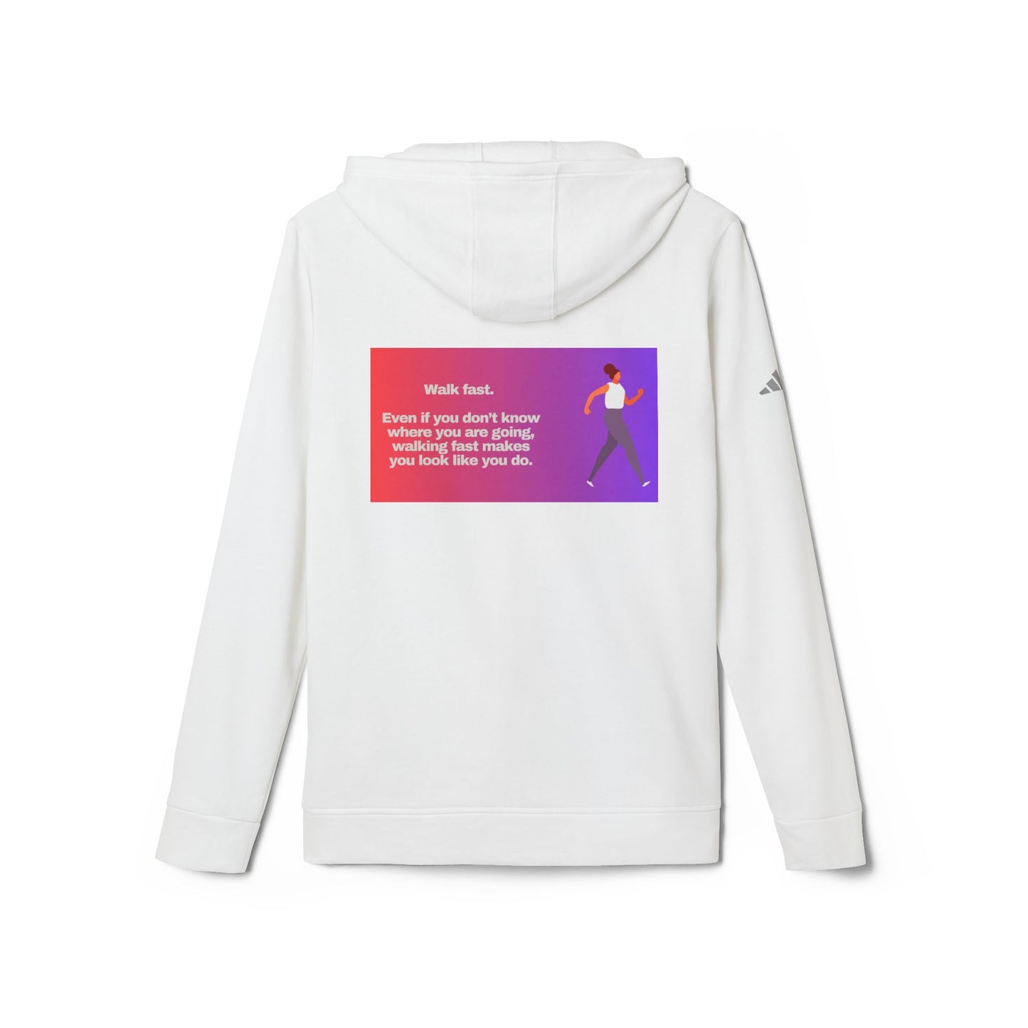 adidas® Personalized Unisex Fleece Hoodie by Gravitee | WALK FAST