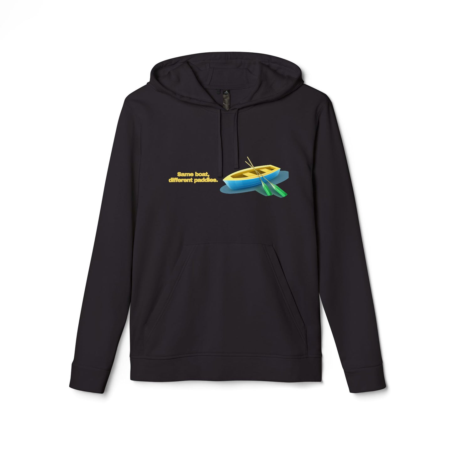 adidas® Personalized Unisex Fleece Hoodie by Gravitee | SAME BOAT DIFFFERENT PADDLES