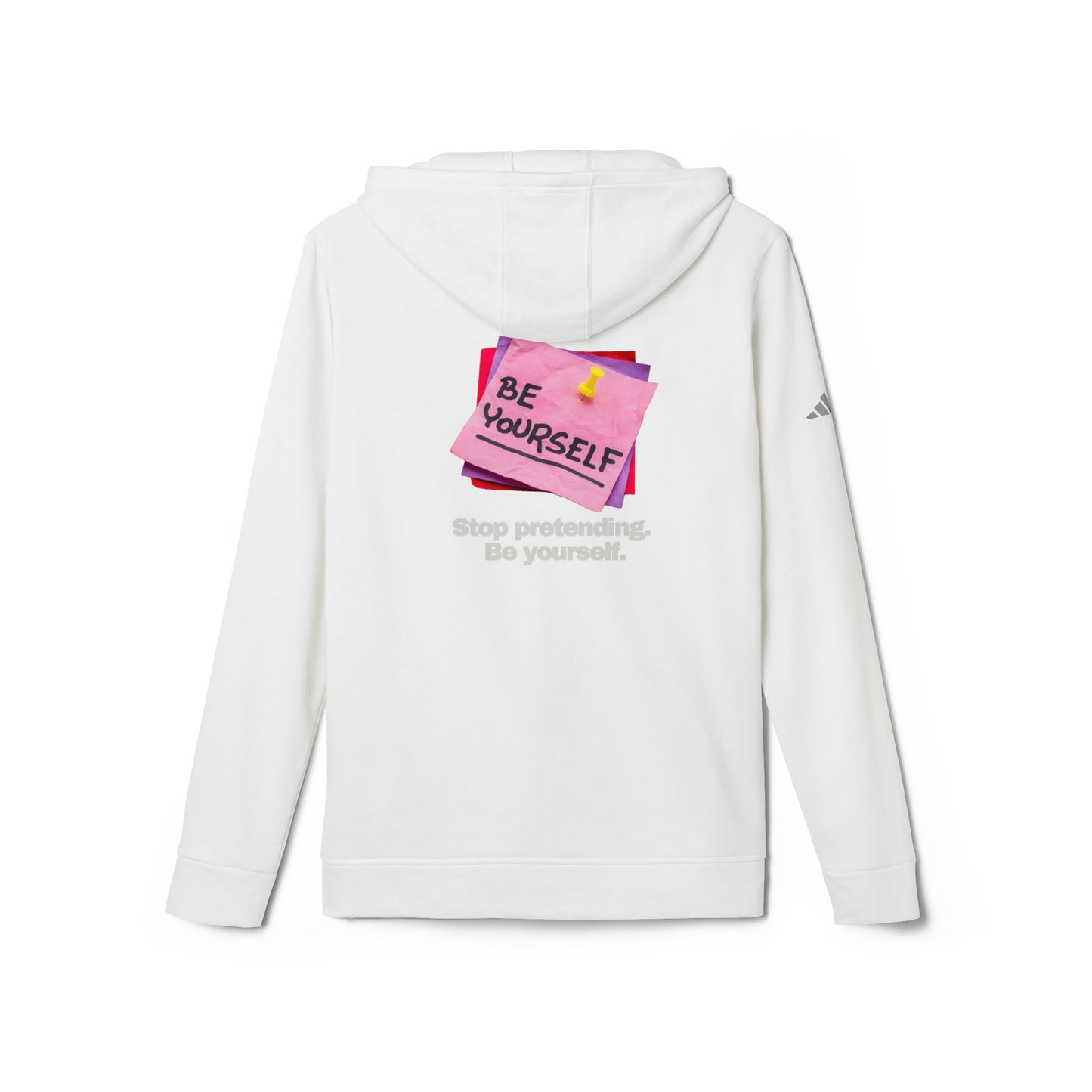 adidas® Personalized Unisex Fleece Hoodie by Gravitee | STOP PRETENDING