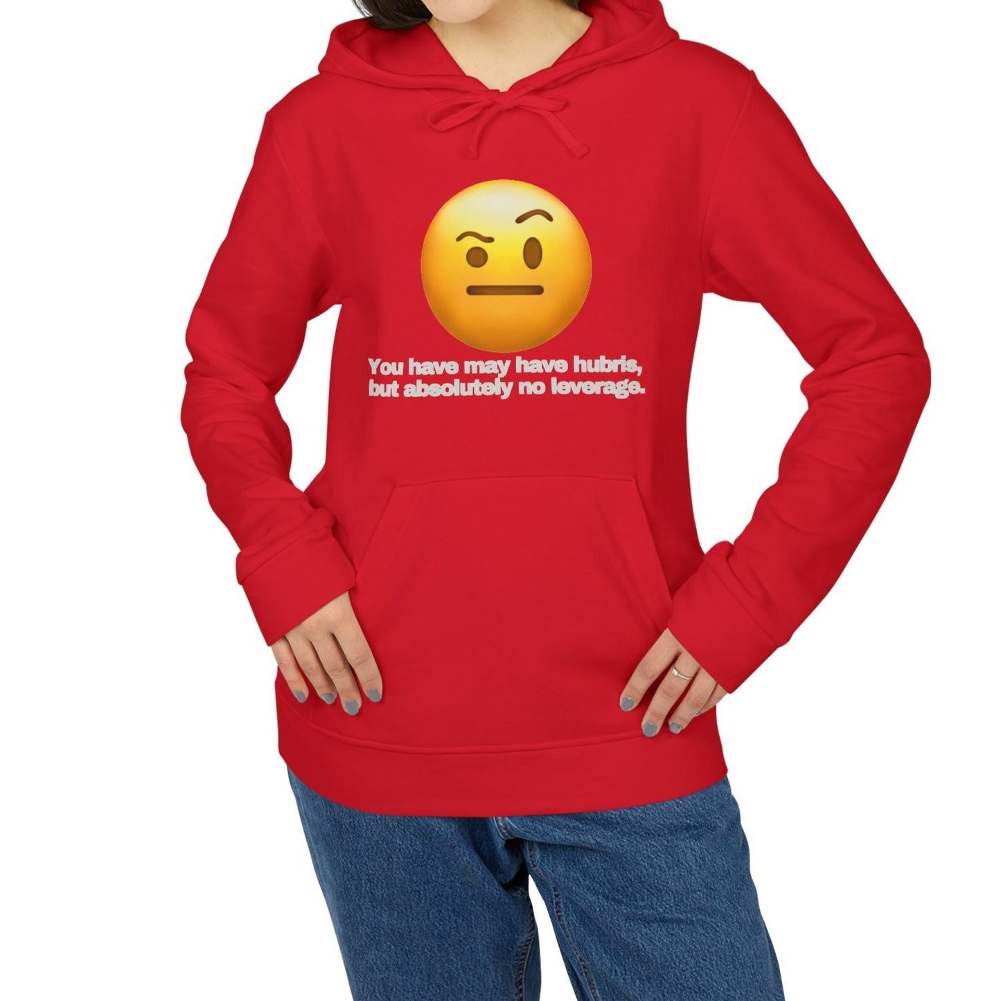 adidas® Personalized Unisex Fleece Hoodie by Gravitee | HUBRIS BUT NO LEVERAGE