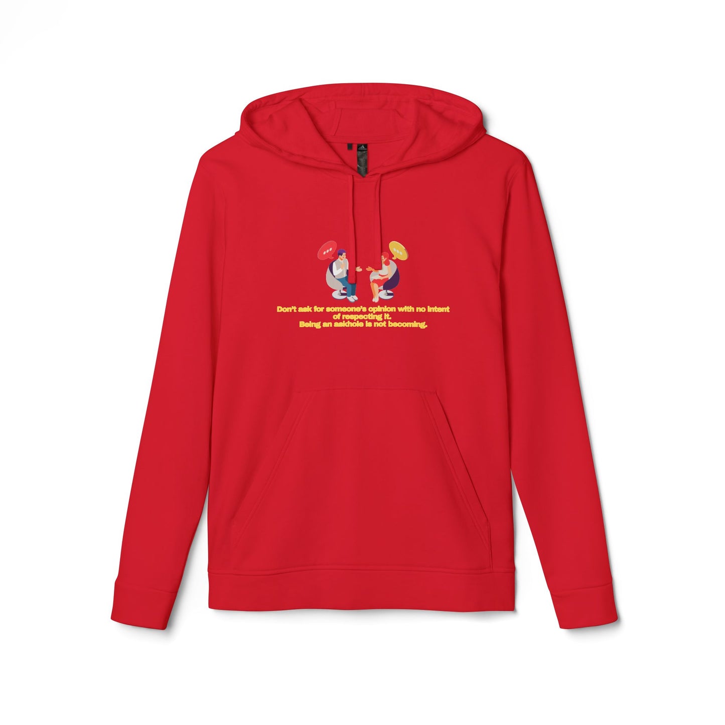 adidas® Personalized Unisex Fleece Hoodie by Gravitee | DON'T BE AN ASKHOLE