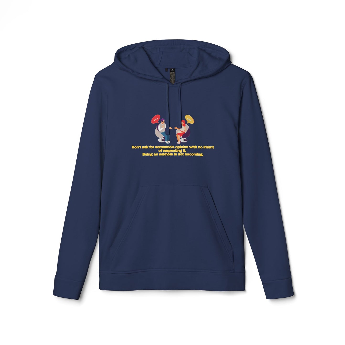 adidas® Personalized Unisex Fleece Hoodie by Gravitee | DON'T BE AN ASKHOLE