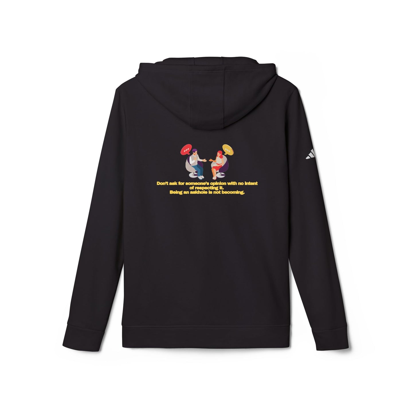 adidas® Personalized Unisex Fleece Hoodie by Gravitee | DON'T BE AN ASKHOLE