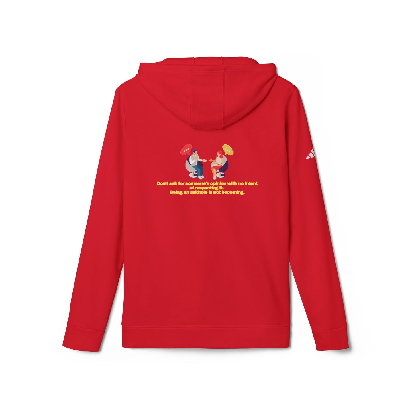 adidas® Personalized Unisex Fleece Hoodie by Gravitee | DON'T BE AN ASKHOLE
