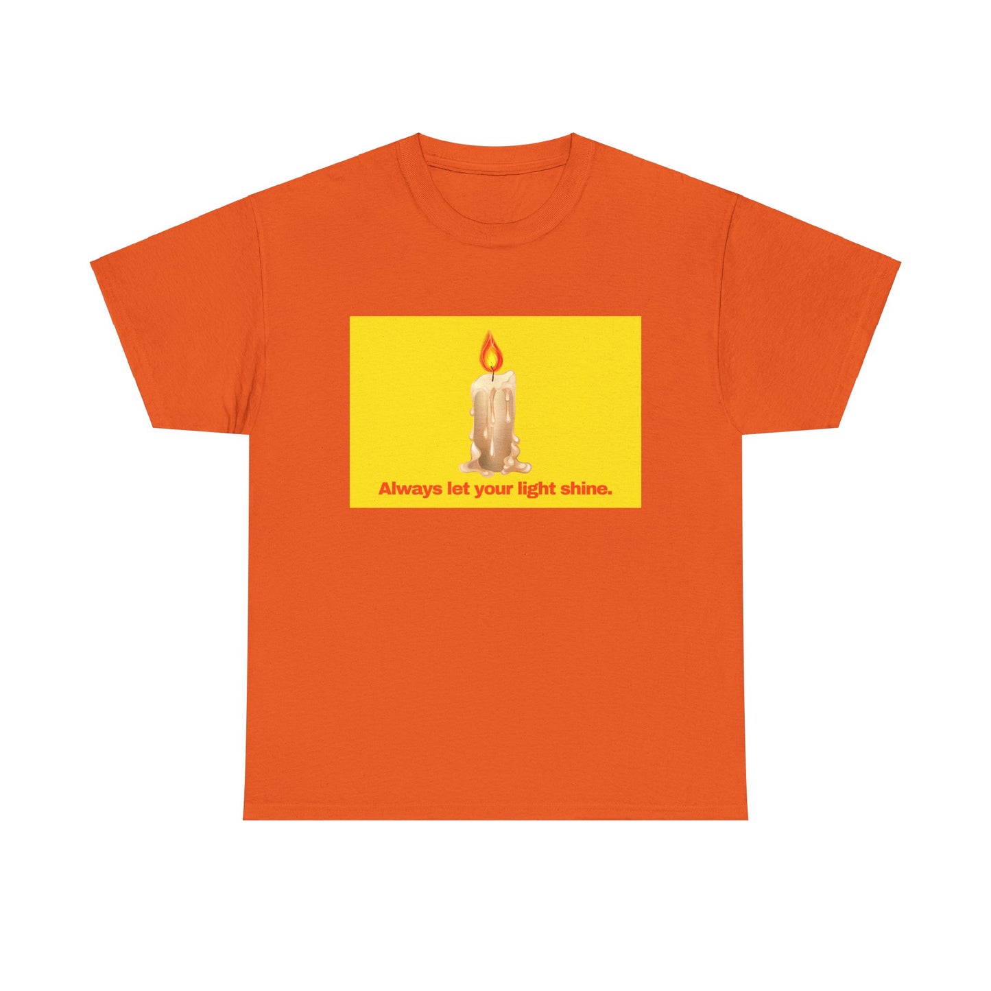 Gravitee 100% Cotton Graphic Adult T-Shirt | ALWAYS LET YOUR LIGHT SHINE