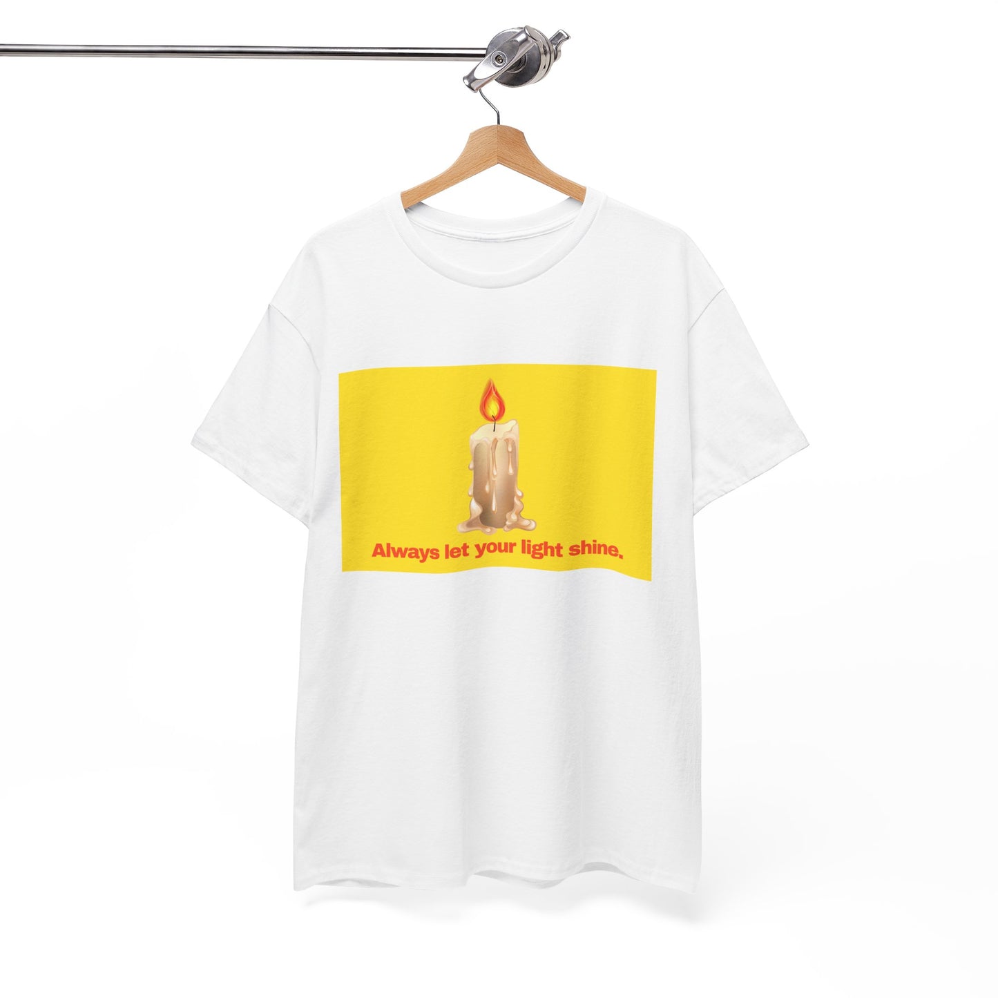 Gravitee 100% Cotton Graphic Adult T-Shirt | ALWAYS LET YOUR LIGHT SHINE