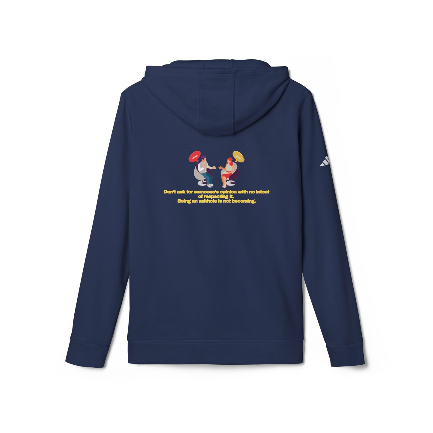 adidas® Personalized Unisex Fleece Hoodie by Gravitee | DON'T BE AN ASKHOLE