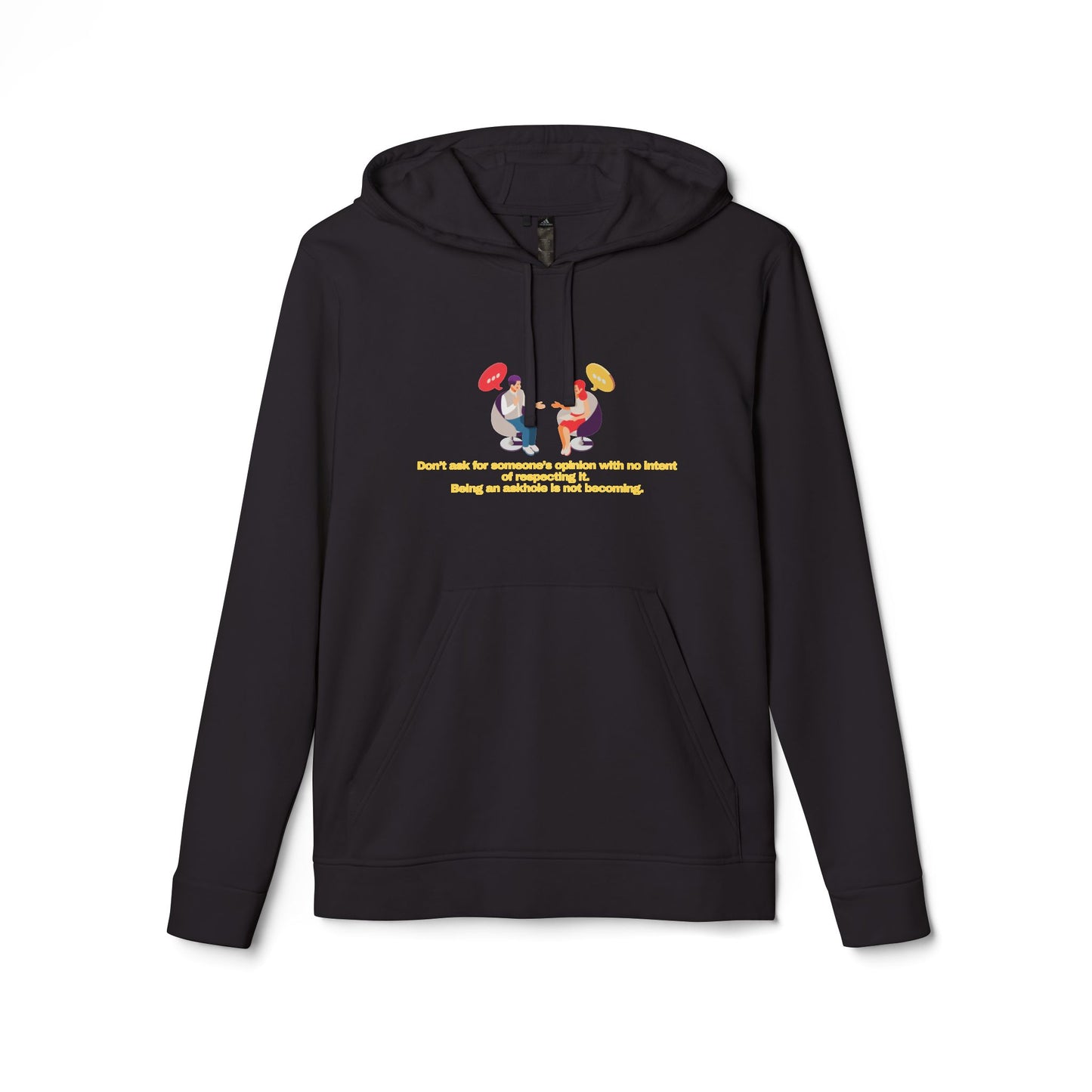 adidas® Personalized Unisex Fleece Hoodie by Gravitee | DON'T BE AN ASKHOLE