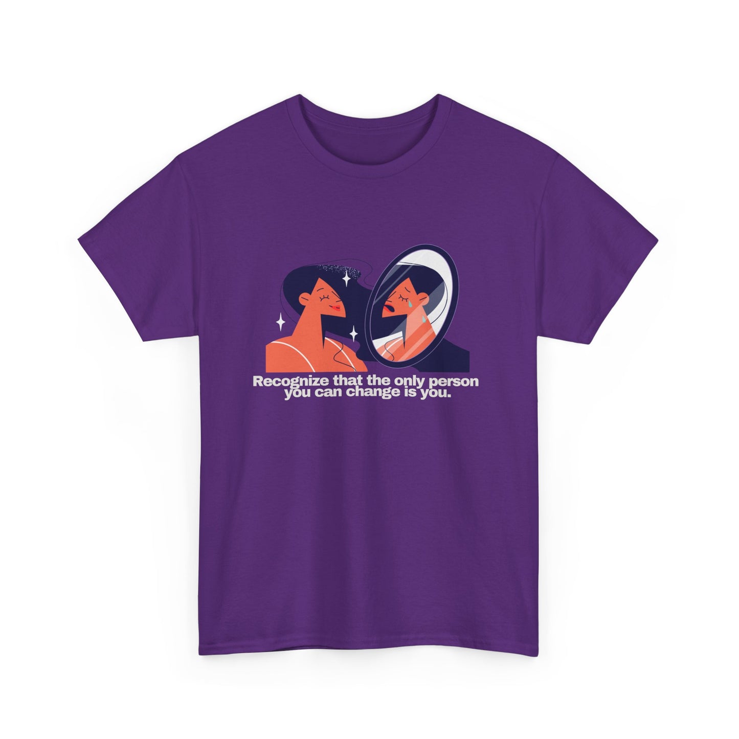 Gravitee 100% Cotton Graphic Adult T-Shirt | THE ONLY THING YOU CAN CHANGE IS YOU