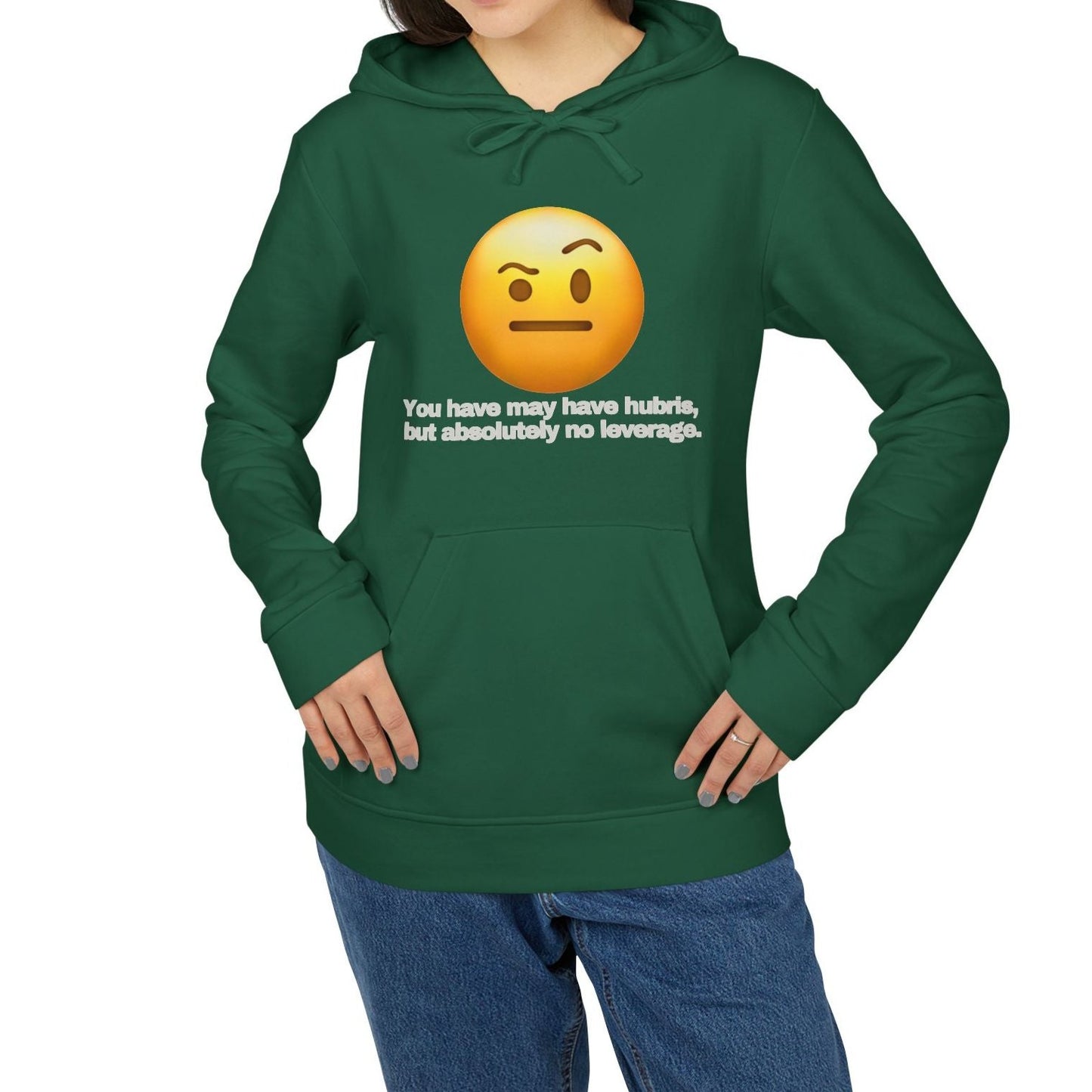 adidas® Personalized Unisex Fleece Hoodie by Gravitee | HUBRIS BUT NO LEVERAGE