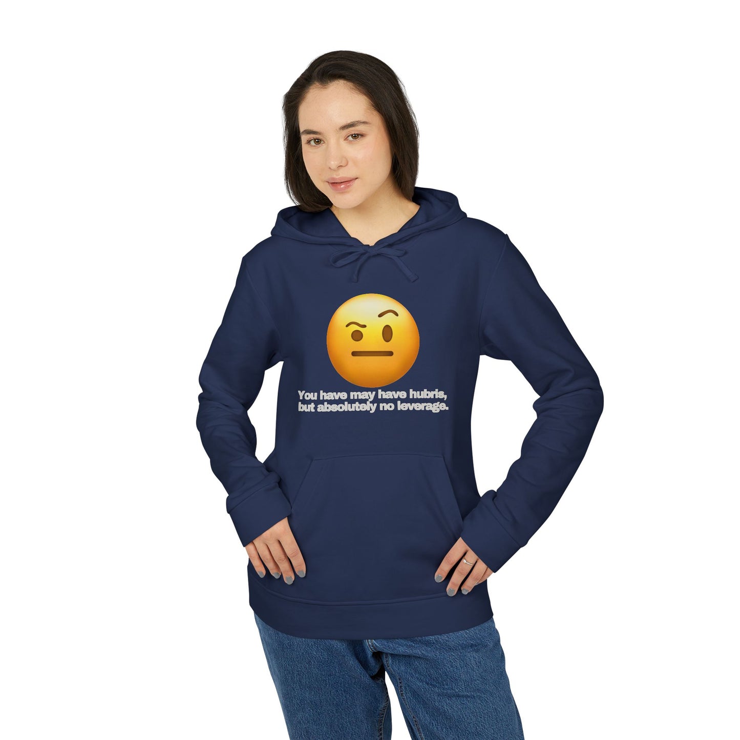 adidas® Personalized Unisex Fleece Hoodie by Gravitee | HUBRIS BUT NO LEVERAGE