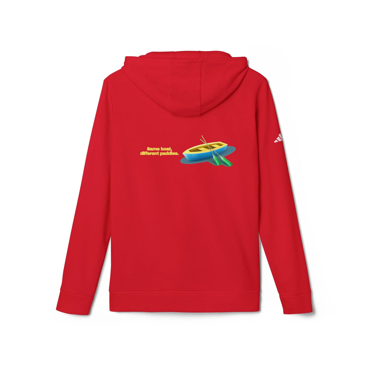adidas® Personalized Unisex Fleece Hoodie by Gravitee | SAME BOAT DIFFFERENT PADDLES