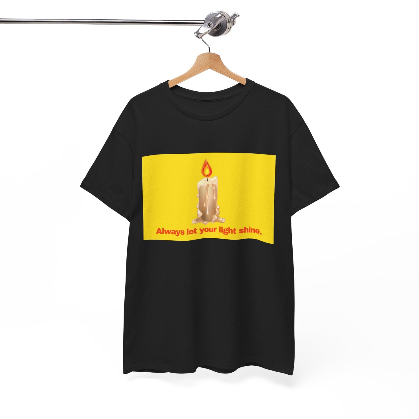 Gravitee 100% Cotton Graphic Adult T-Shirt | ALWAYS LET YOUR LIGHT SHINE