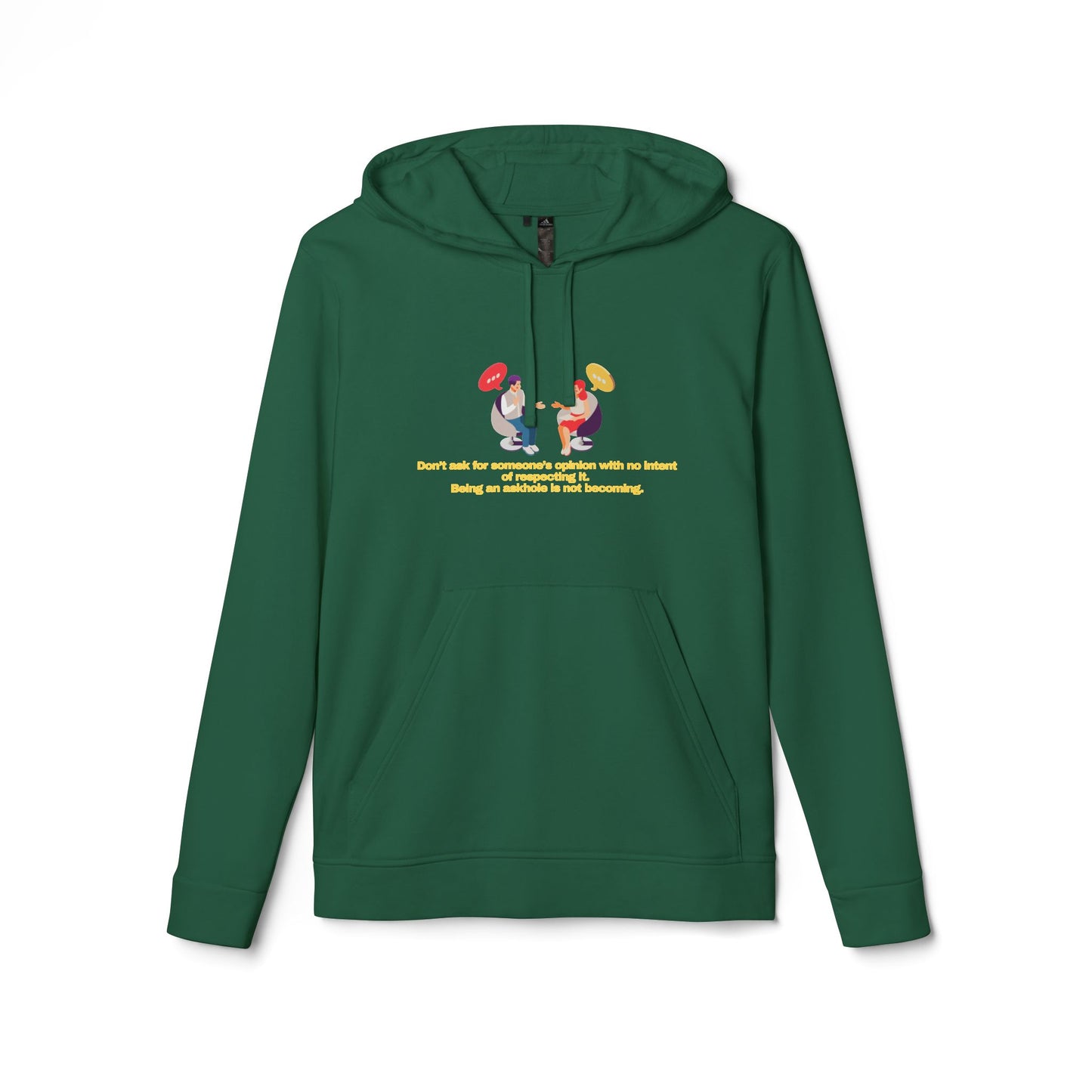 adidas® Personalized Unisex Fleece Hoodie by Gravitee | DON'T BE AN ASKHOLE