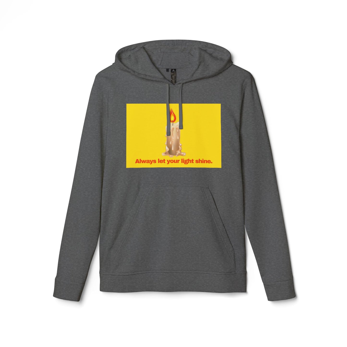 adidas® Personalized Unisex Fleece Hoodie by Gravitee | ALWAYS LET YOUR LIGHT SHINE
