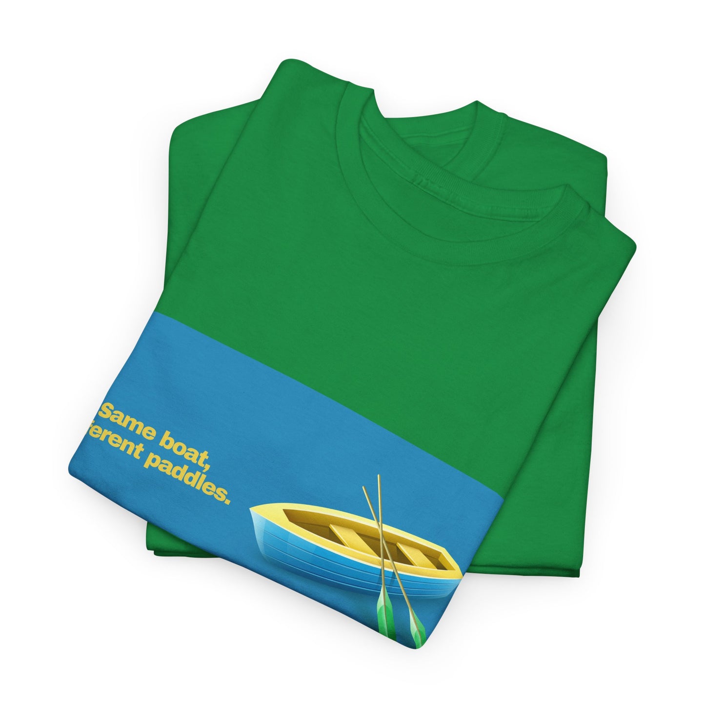 Gravitee 100% Cotton Graphic Adult T-Shirt | SAME BOAT DIFFERENT PADDLES