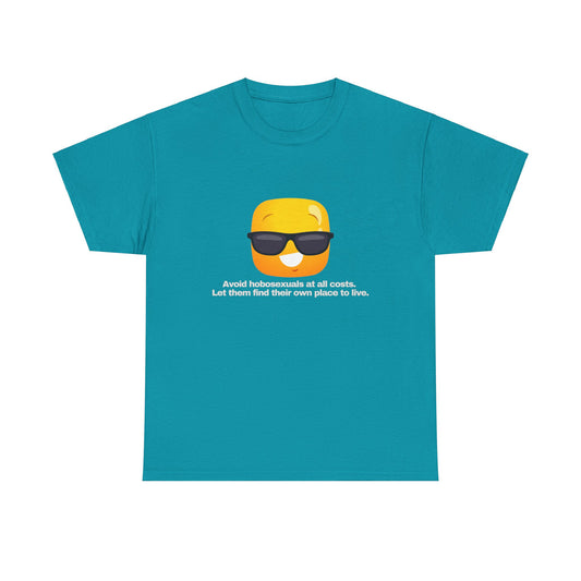 Gravitee 100% Cotton Graphic Adult T-Shirt | AVOID HOBOSEXUALS AT ALL COSTS