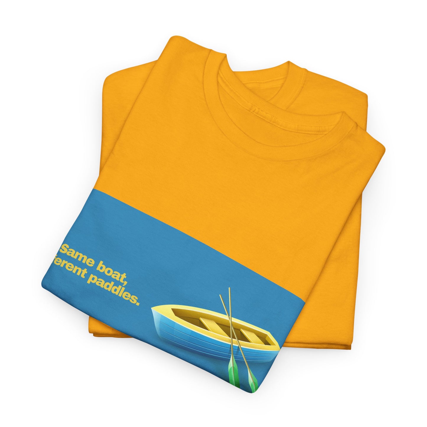 Gravitee 100% Cotton Graphic Adult T-Shirt | SAME BOAT DIFFERENT PADDLES