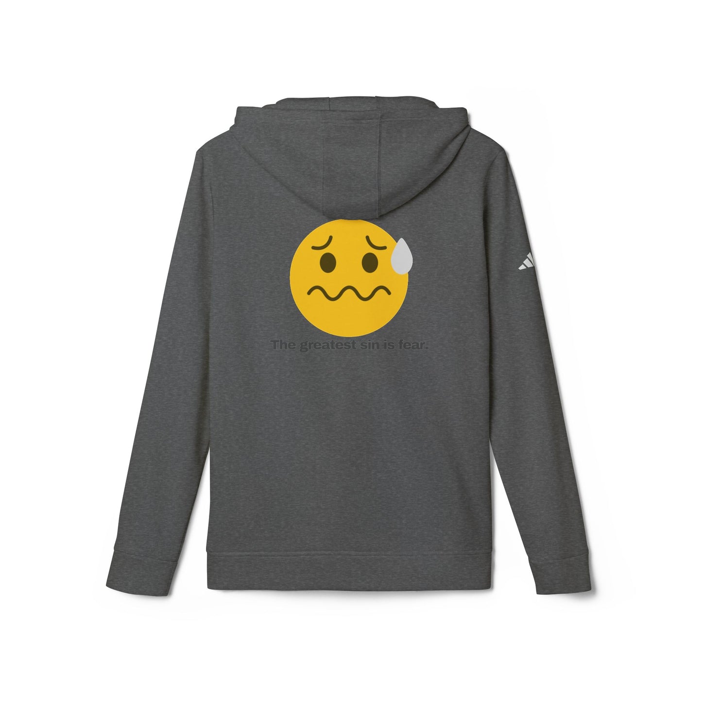 adidas® Personalized Unisex Fleece Hoodie by Gravitee | THE GREATEST SIN IS FEAR
