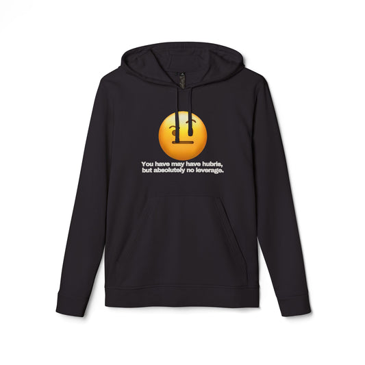 adidas® Personalized Unisex Fleece Hoodie by Gravitee | HUBRIS BUT NO LEVERAGE