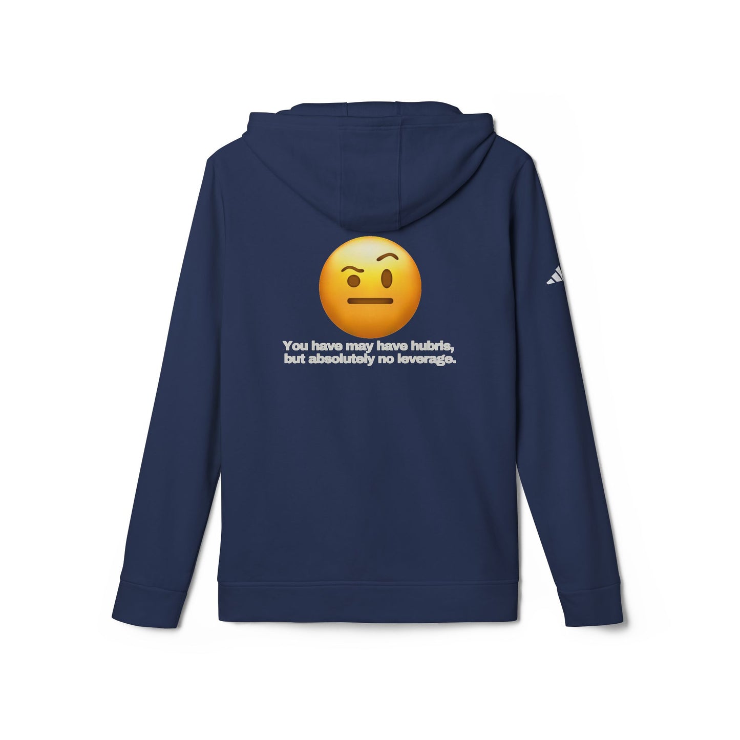 adidas® Personalized Unisex Fleece Hoodie by Gravitee | HUBRIS BUT NO LEVERAGE