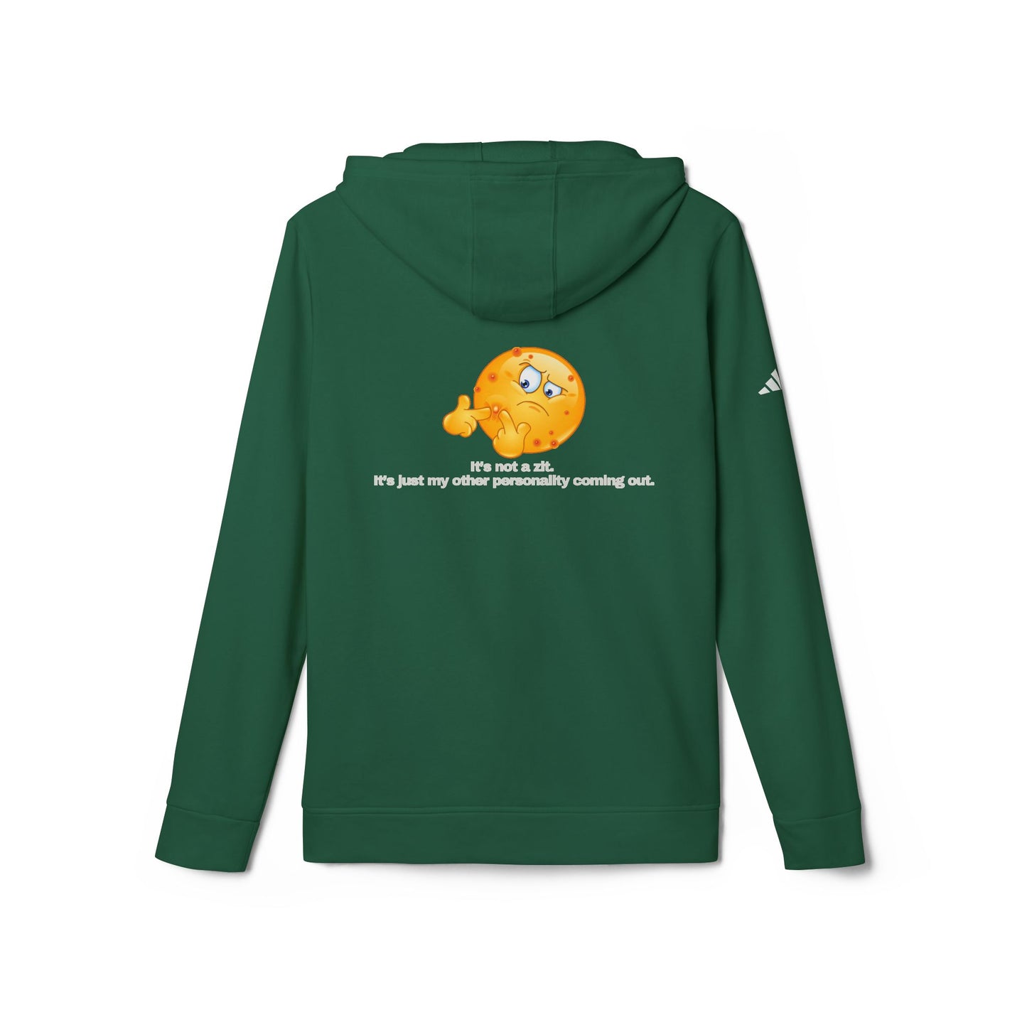 adidas® Personalized Unisex Fleece Hoodie by Gravitee | IT'S NOT A ZIT