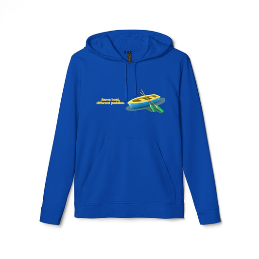 adidas® Personalized Unisex Fleece Hoodie by Gravitee | SAME BOAT DIFFFERENT PADDLES