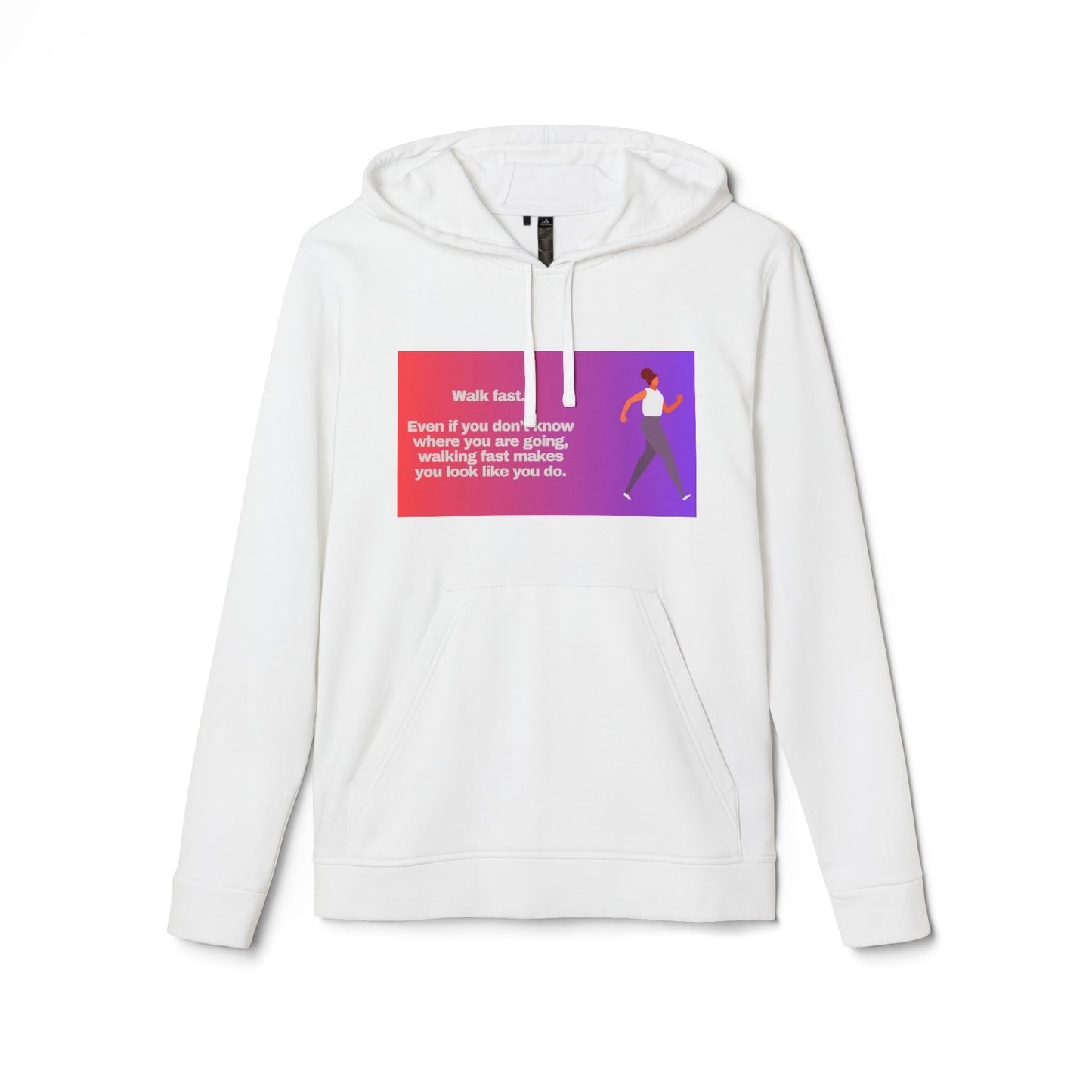 adidas® Personalized Unisex Fleece Hoodie by Gravitee | WALK FAST
