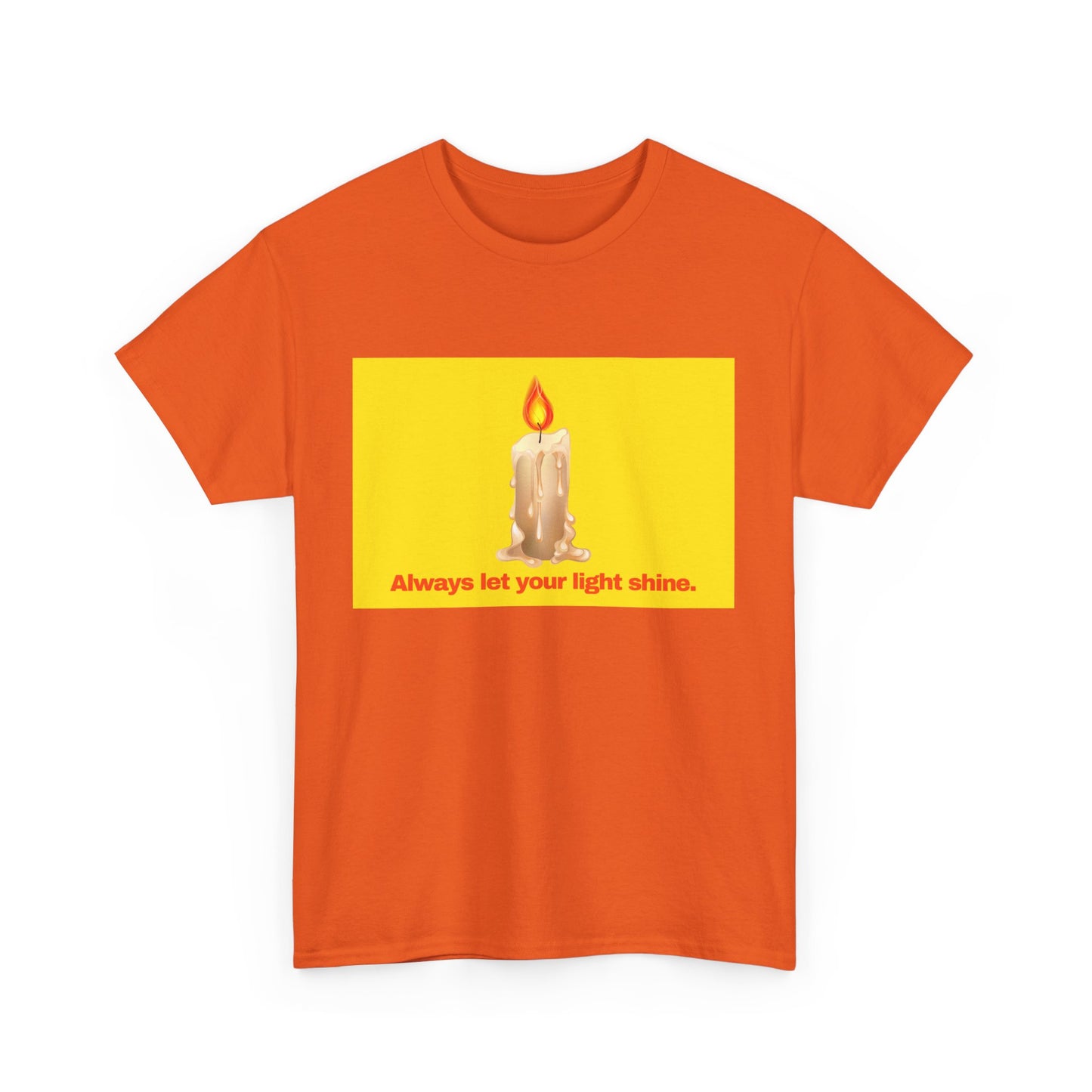 Gravitee 100% Cotton Graphic Adult T-Shirt | ALWAYS LET YOUR LIGHT SHINE