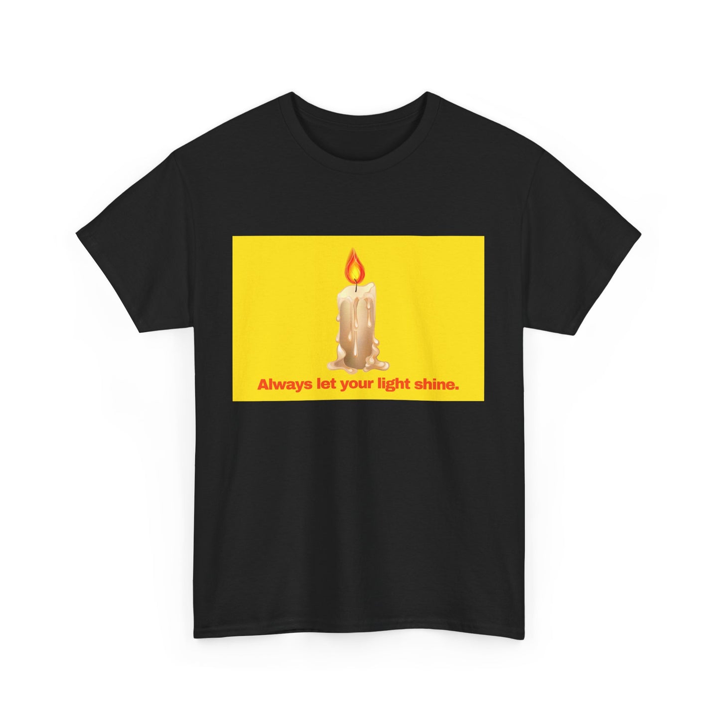 Gravitee 100% Cotton Graphic Adult T-Shirt | ALWAYS LET YOUR LIGHT SHINE