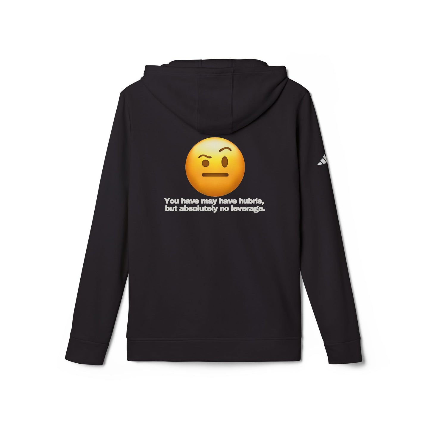adidas® Personalized Unisex Fleece Hoodie by Gravitee | HUBRIS BUT NO LEVERAGE