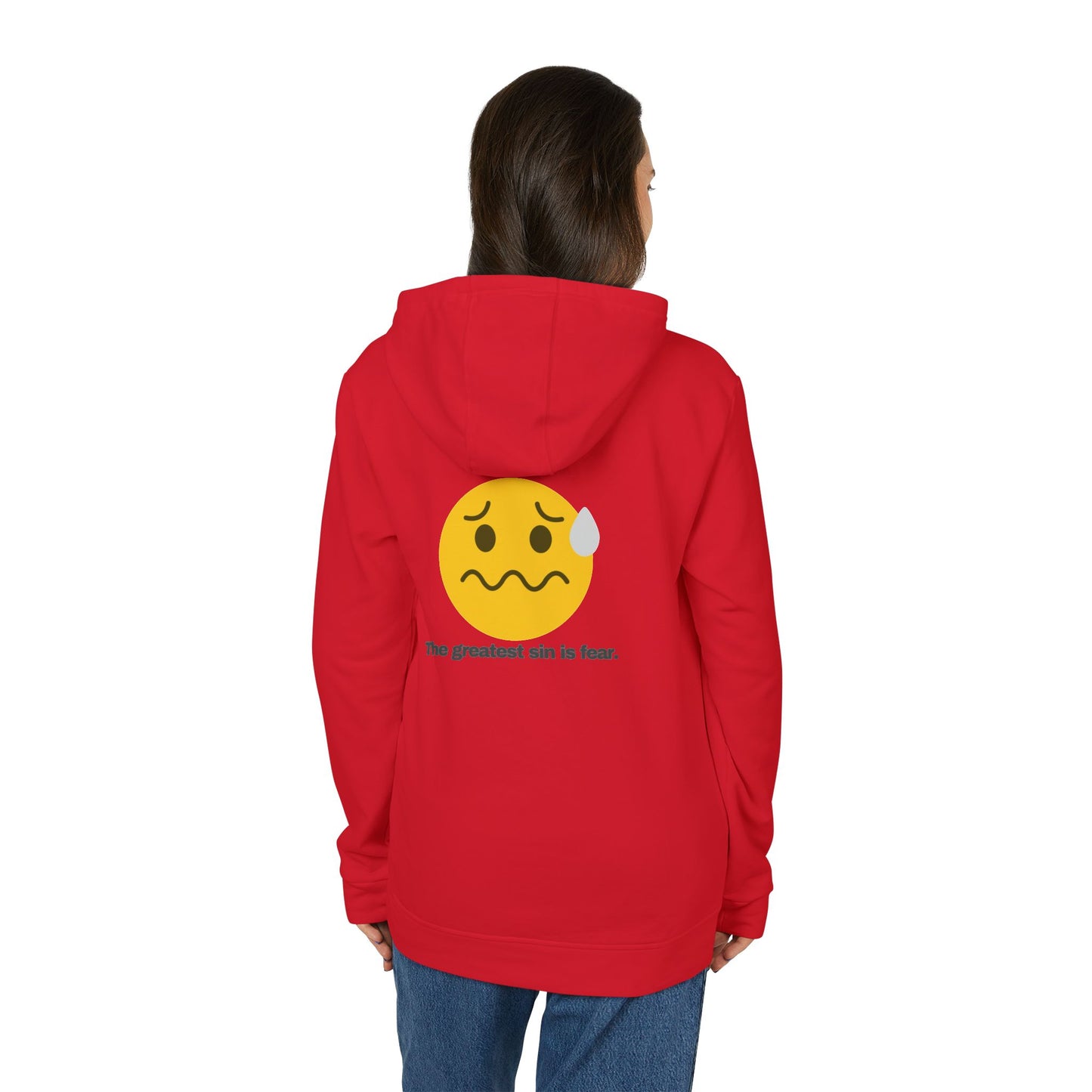 adidas® Personalized Unisex Fleece Hoodie by Gravitee | THE GREATEST SIN IS FEAR