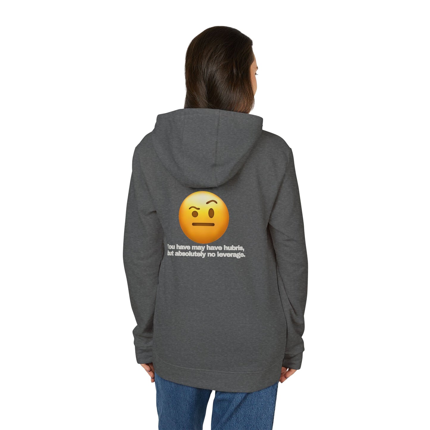 adidas® Personalized Unisex Fleece Hoodie by Gravitee | HUBRIS BUT NO LEVERAGE