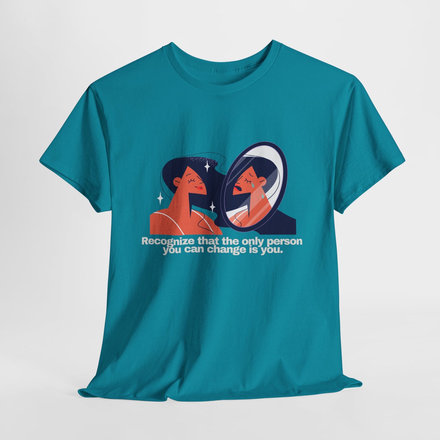 Gravitee 100% Cotton Graphic Adult T-Shirt | THE ONLY THING YOU CAN CHANGE IS YOU