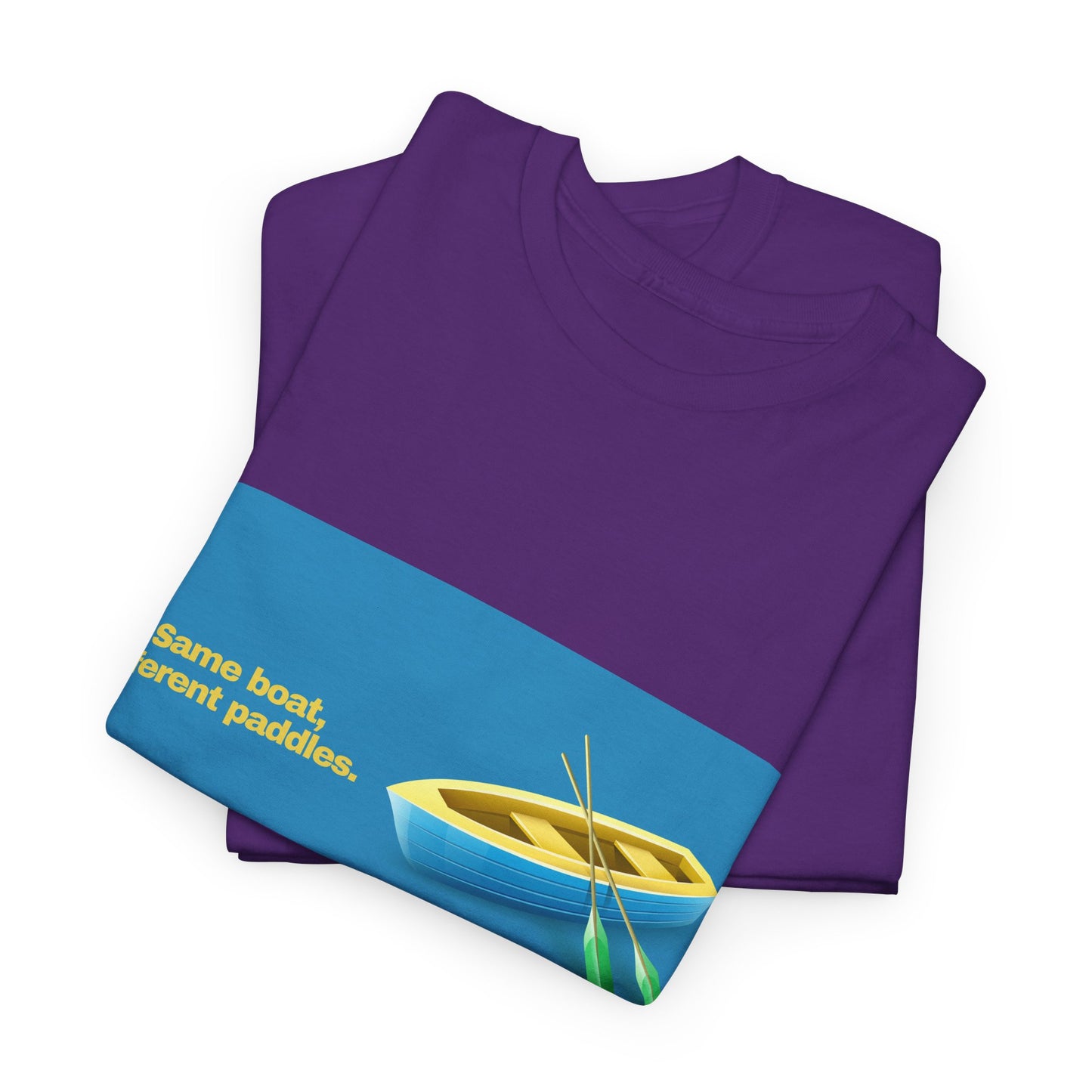 Gravitee 100% Cotton Graphic Adult T-Shirt | SAME BOAT DIFFERENT PADDLES