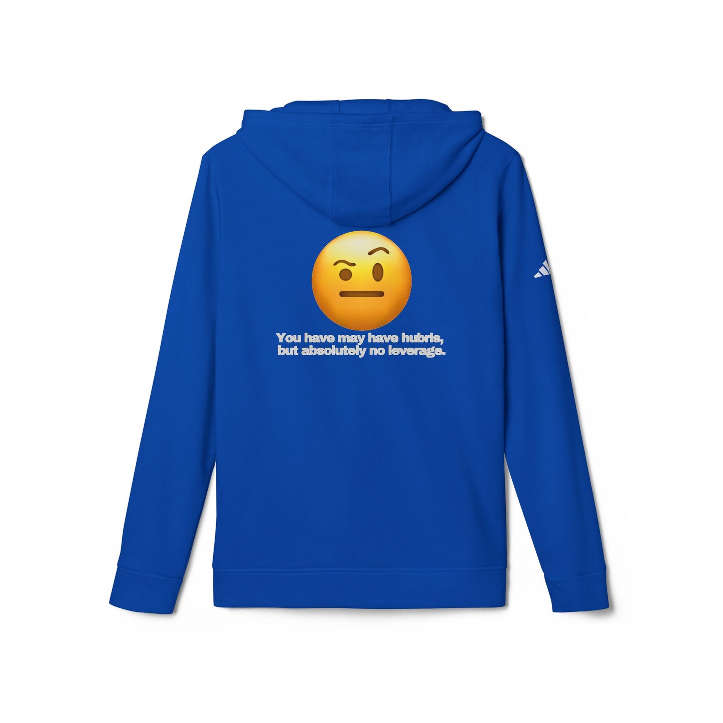 adidas® Personalized Unisex Fleece Hoodie by Gravitee | HUBRIS BUT NO LEVERAGE