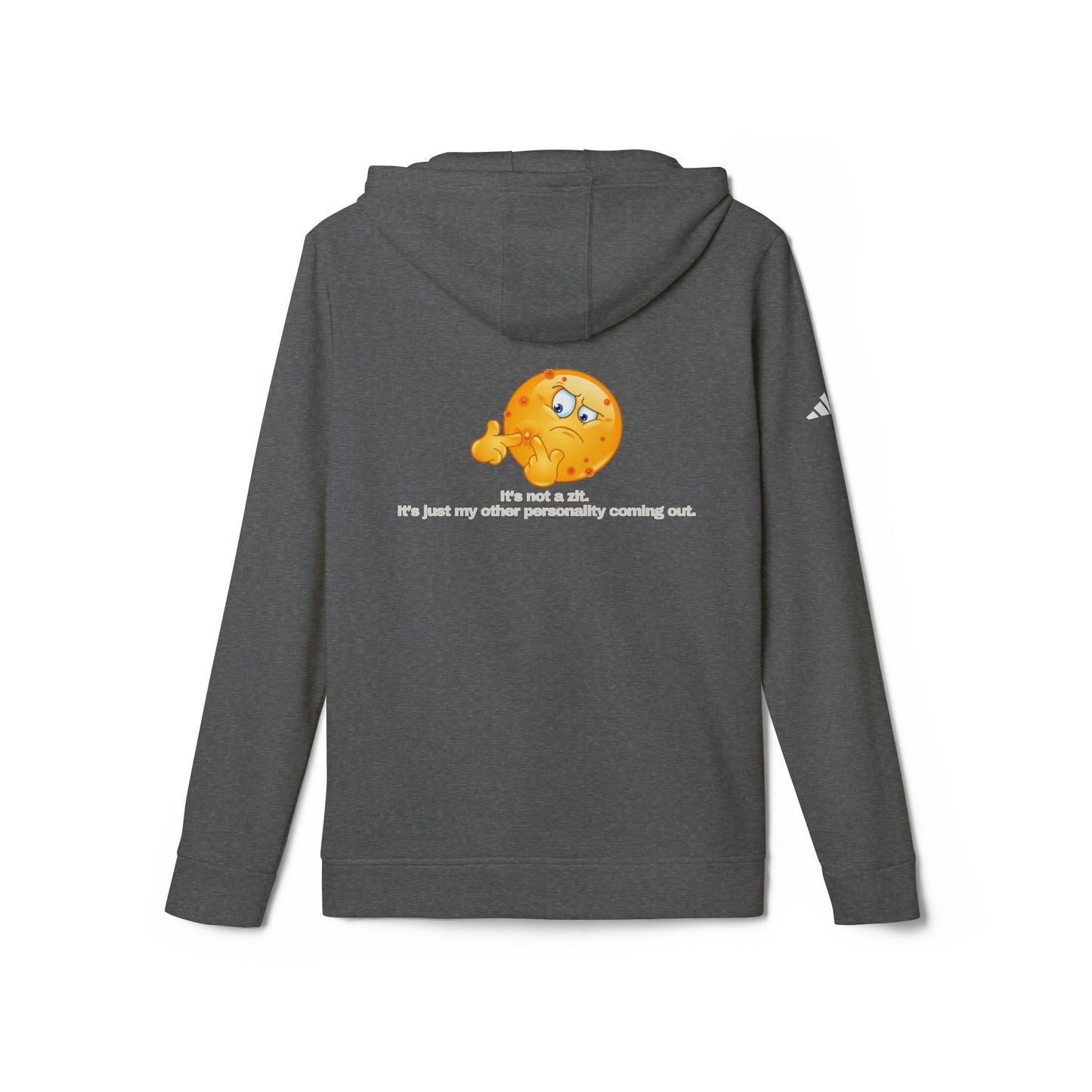 adidas® Personalized Unisex Fleece Hoodie by Gravitee | IT'S NOT A ZIT