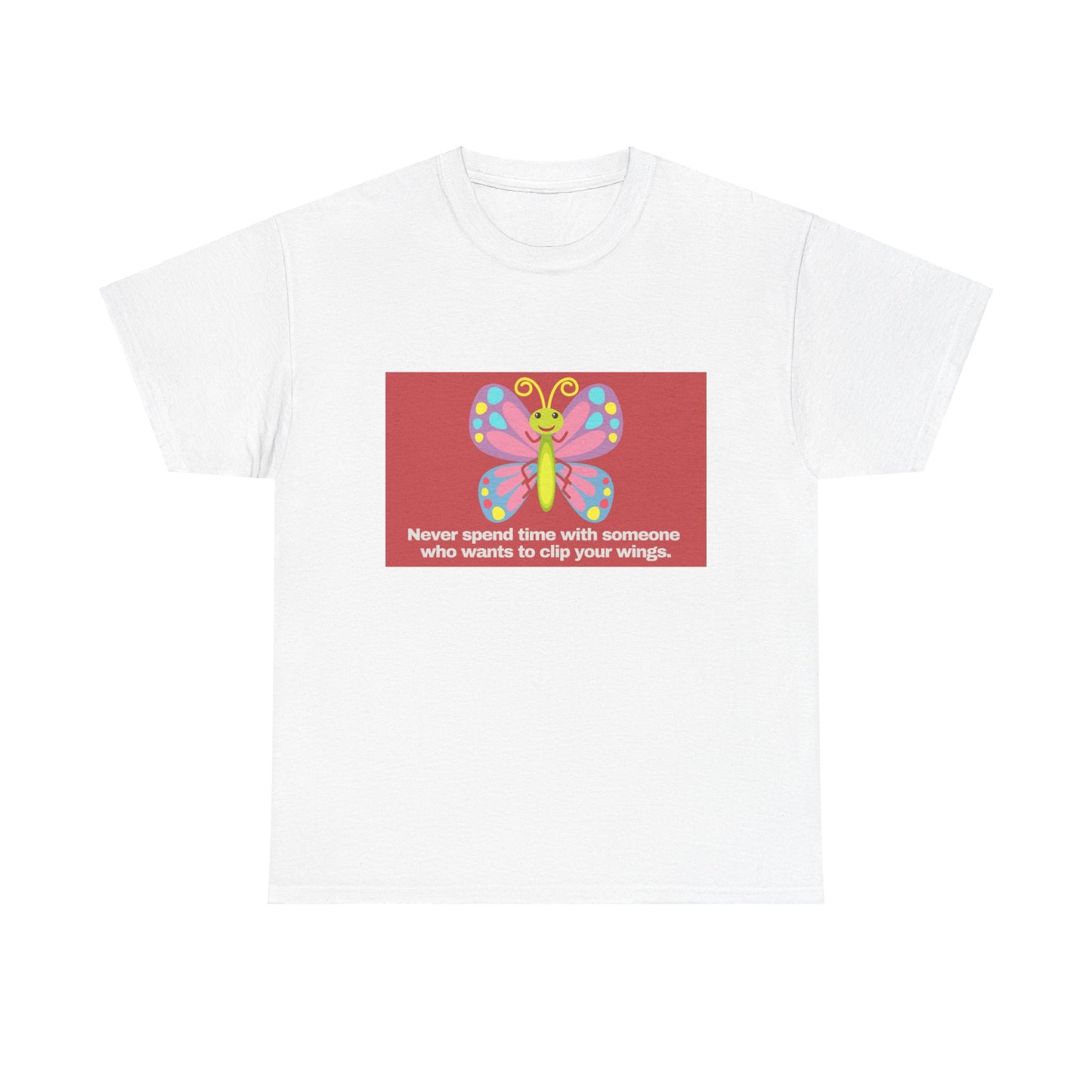 Gravitee 100% Cotton Graphic Adult T-Shirt | NO CLIPPING OF WINGS