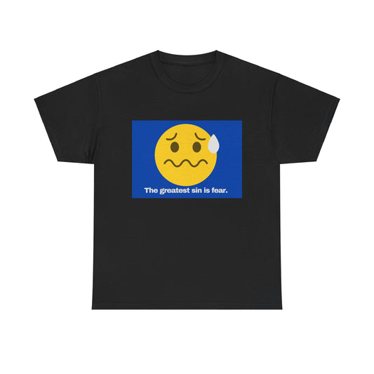 Gravitee 100% Cotton Graphic Adult T-Shirt | FEAR IS THE GREATEST SIN