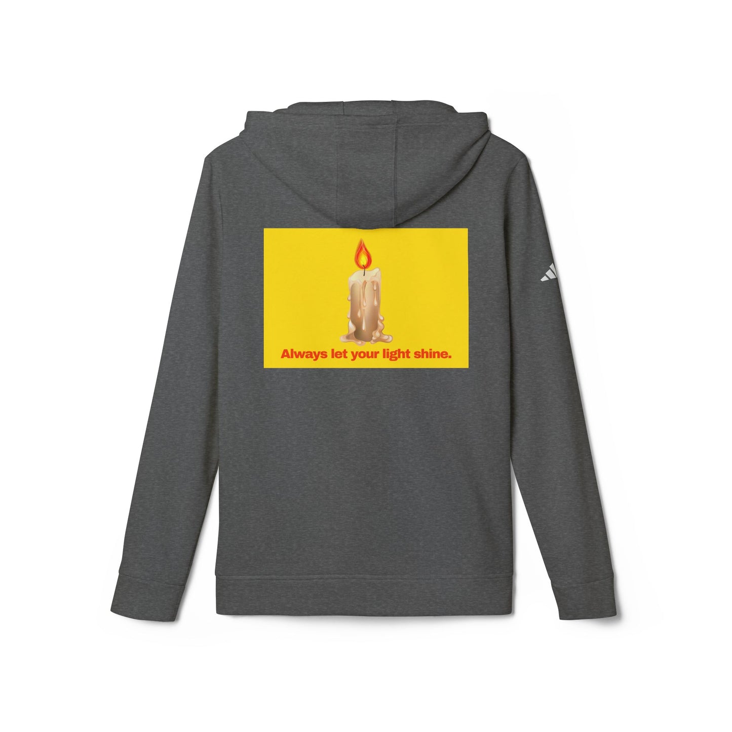 adidas® Personalized Unisex Fleece Hoodie by Gravitee | ALWAYS LET YOUR LIGHT SHINE