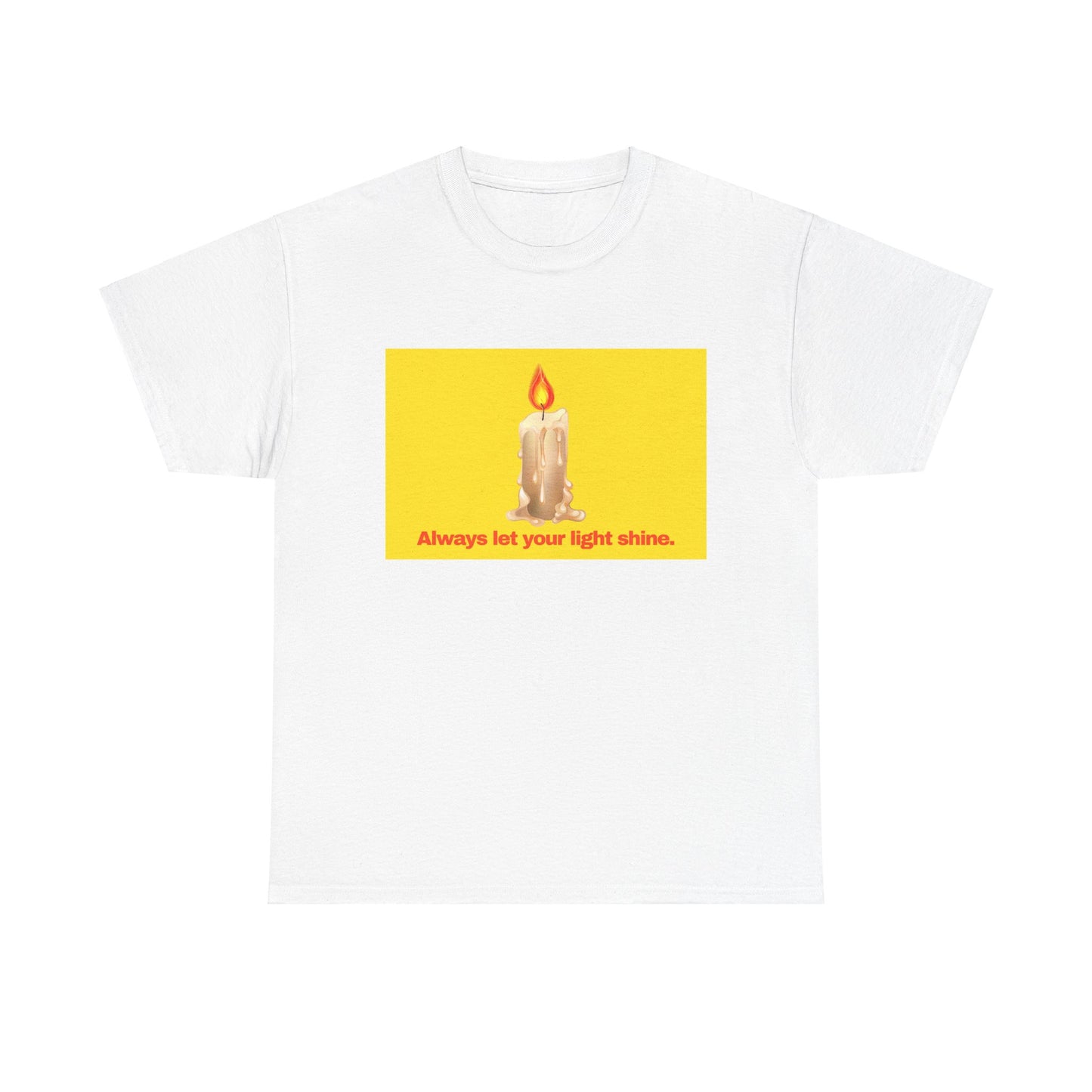 Gravitee 100% Cotton Graphic Adult T-Shirt | ALWAYS LET YOUR LIGHT SHINE