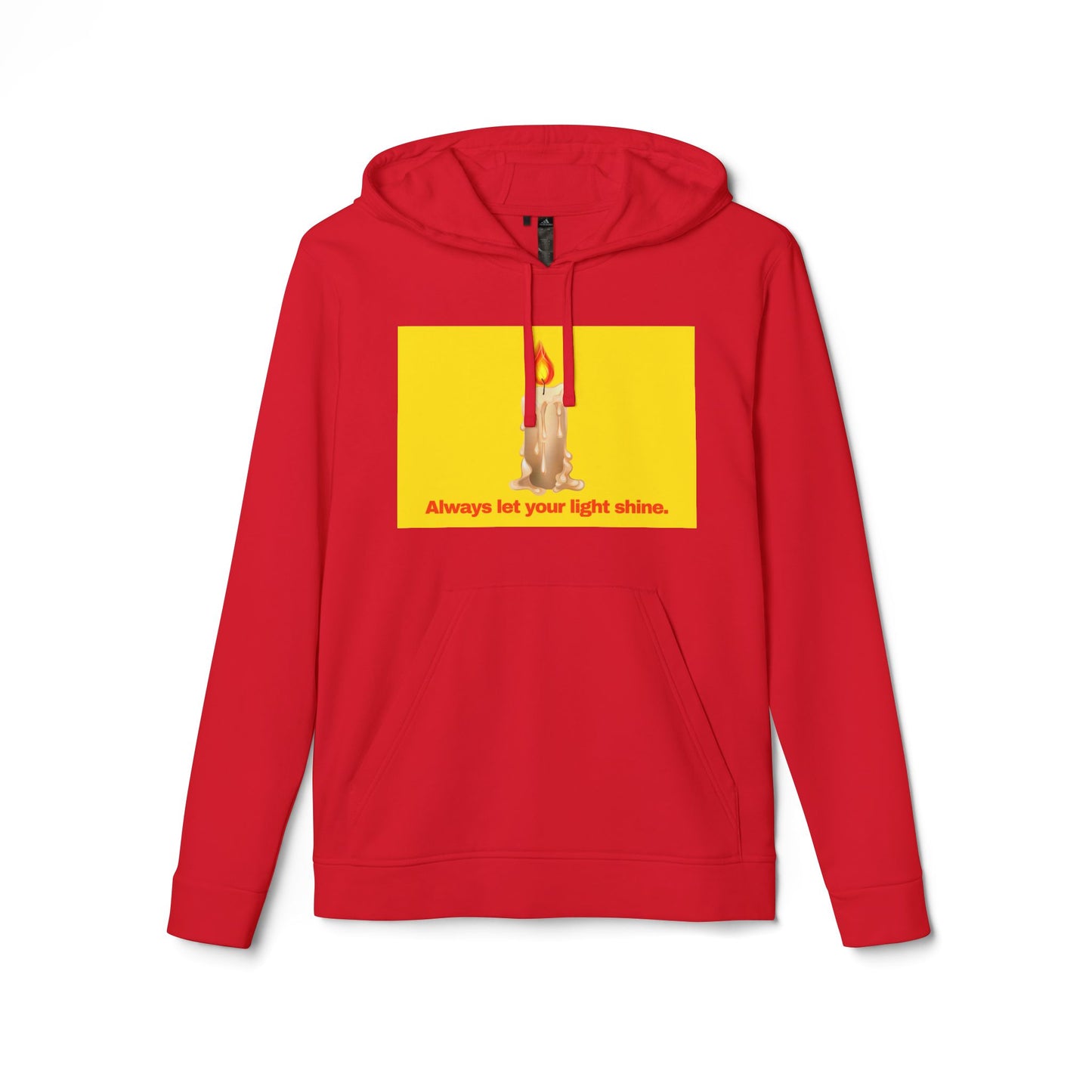 adidas® Personalized Unisex Fleece Hoodie by Gravitee | ALWAYS LET YOUR LIGHT SHINE
