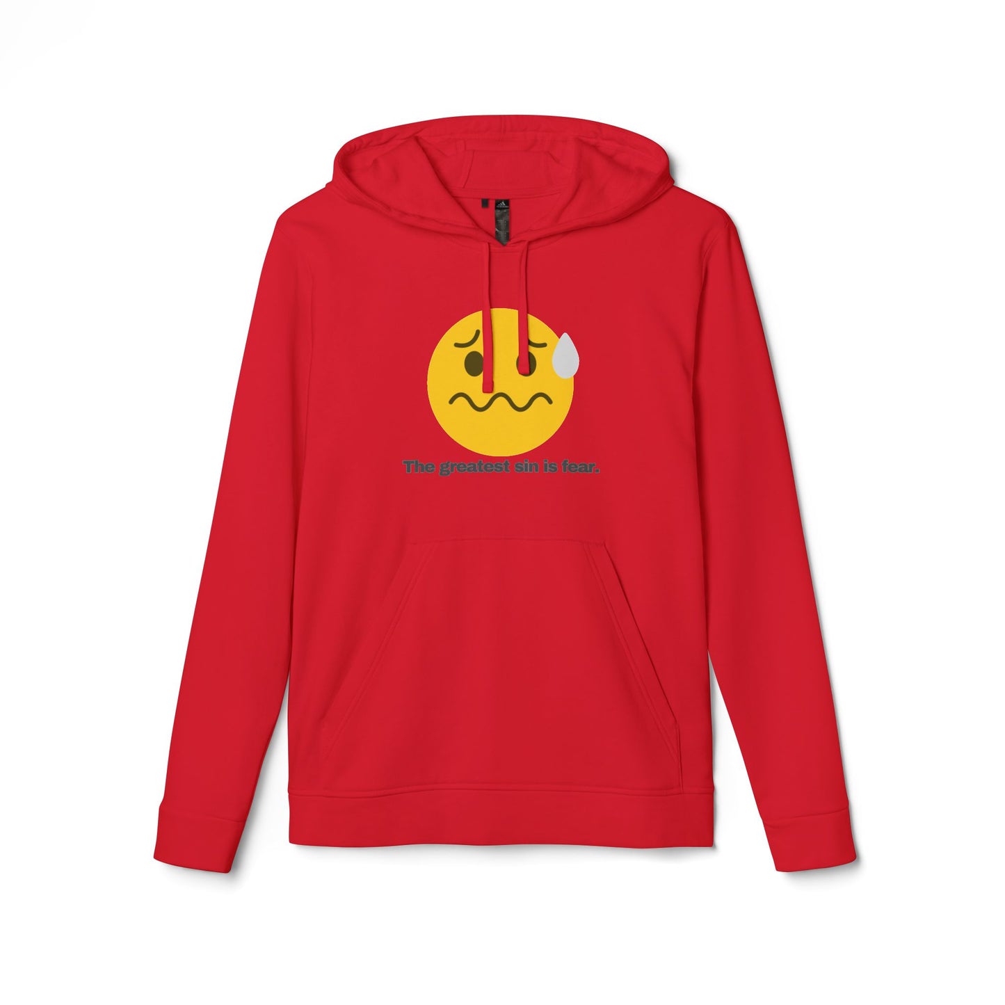 adidas® Personalized Unisex Fleece Hoodie by Gravitee | THE GREATEST SIN IS FEAR