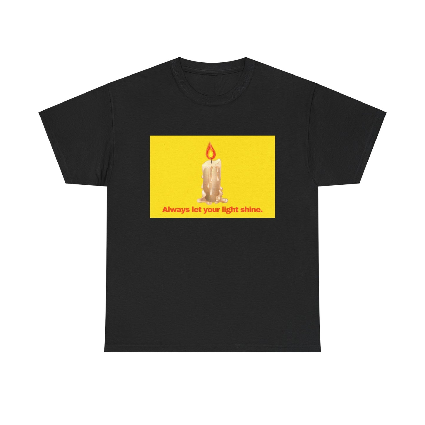 Gravitee 100% Cotton Graphic Adult T-Shirt | ALWAYS LET YOUR LIGHT SHINE
