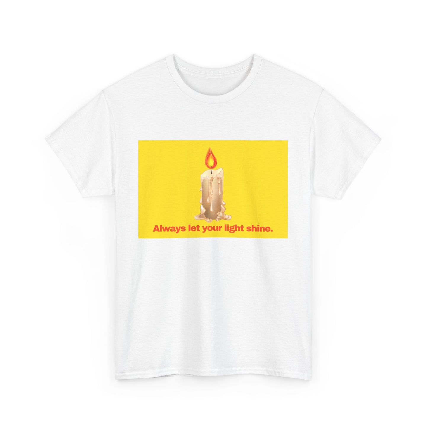 Gravitee 100% Cotton Graphic Adult T-Shirt | ALWAYS LET YOUR LIGHT SHINE