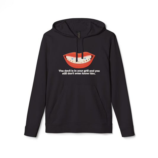 adidas® Personalized Unisex Fleece Hoodie by Gravitee | THE DEVIL IS IN YOUR GRILL