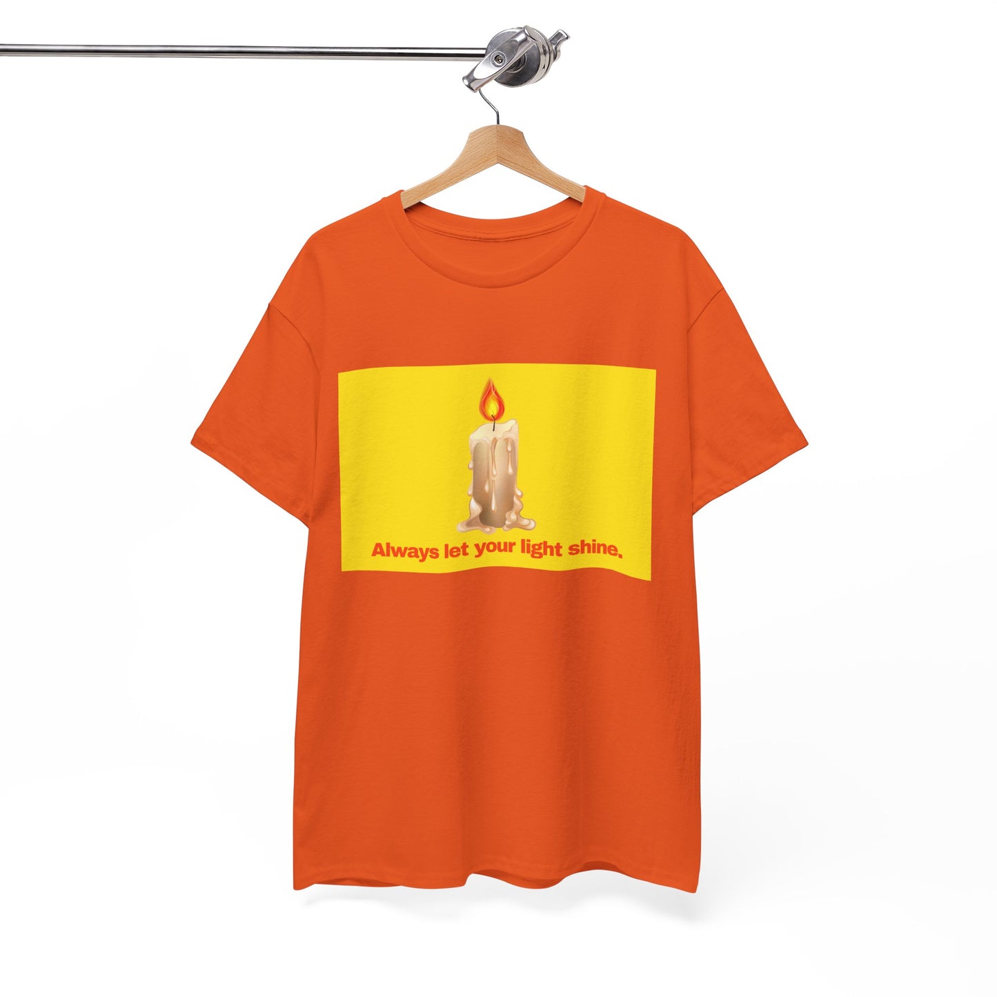 Gravitee 100% Cotton Graphic Adult T-Shirt | ALWAYS LET YOUR LIGHT SHINE