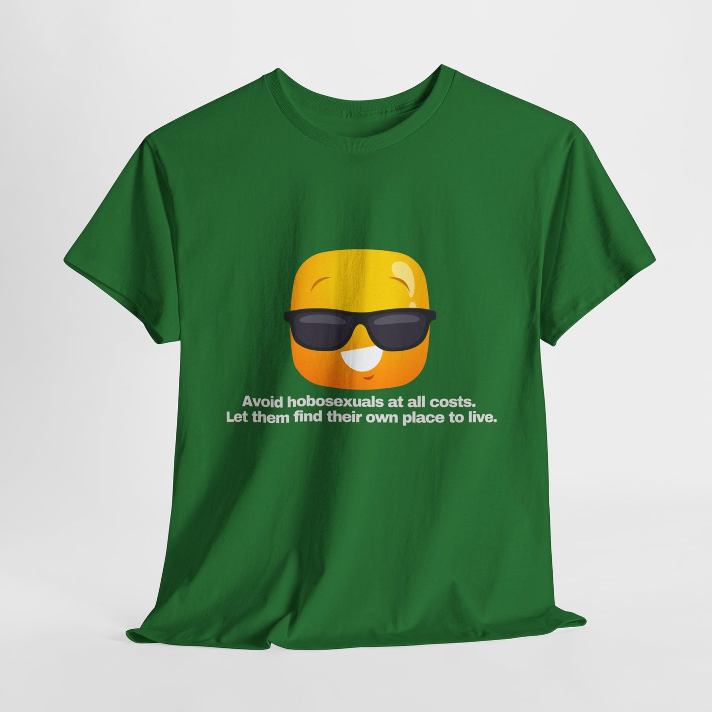 Gravitee 100% Cotton Graphic Adult T-Shirt | AVOID HOBOSEXUALS AT ALL COSTS