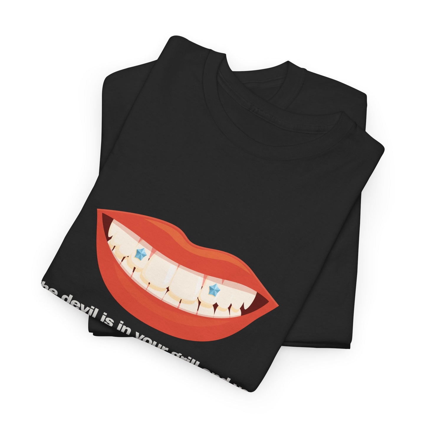 Gravitee 100% Cotton Graphic Adult T-Shirt | THE DEVIL IS IN YOUR GRILL