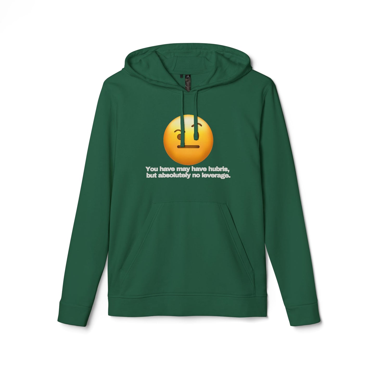 adidas® Personalized Unisex Fleece Hoodie by Gravitee | HUBRIS BUT NO LEVERAGE